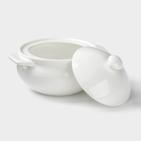 Porcelain pot for baking Wilmax, 350 ml, white color-2
