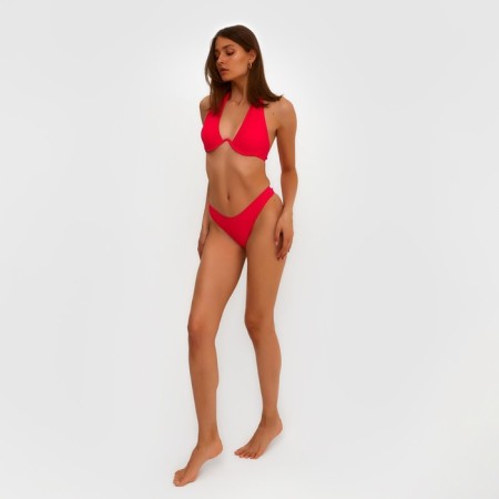 Swimsuit female separate minku color red, size 46-3
