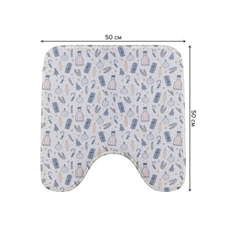 Rozhdestvensky toilet rug, anti -slip, size 50x50 cm-1