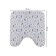 Rozhdestvensky toilet rug, anti -slip, size 50x50 cm