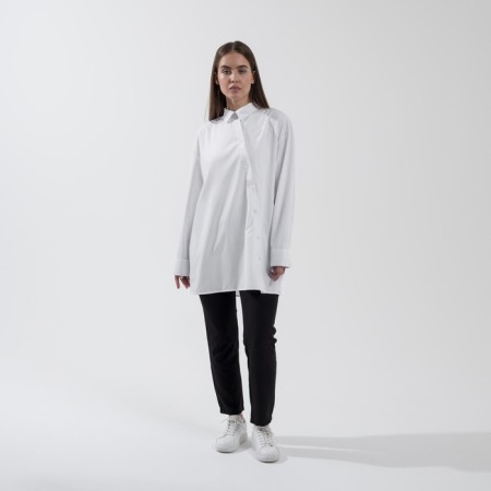 SL shirt, slanting bar, 50-52, white-2