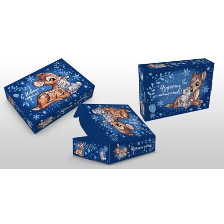 Folding box, 21 x 15 x 5 cm "Happy New Year!", Bambi-1