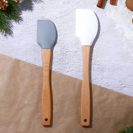 A set of silicone blades "New Year's mood", 2 pcs in a set (26x5 cm, 23.3x4.3 cm)-3