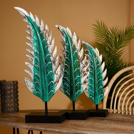 Interior decor "Leaves" Albezia (set 3 pcs) 60.50 and 40 cm-2