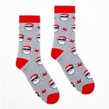 Male socks, color light gray melange, size 27-29