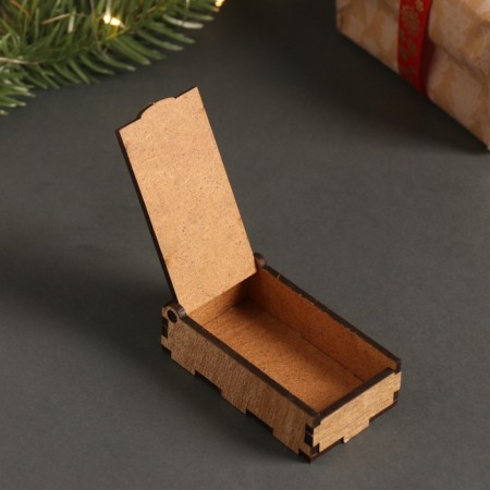 New Year's box "Snake and Christmas tree" 7x4x2 cm-1