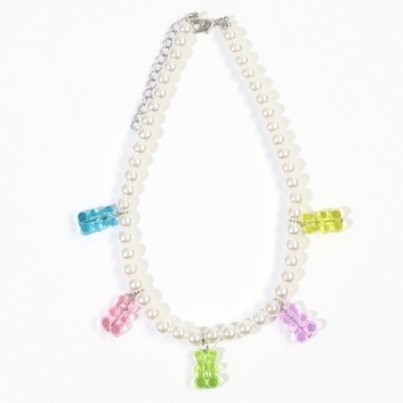 Neckia "Zhelynaya Bear" with beads, winx-5