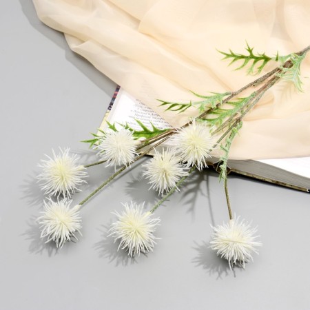 Artificial flowers "Sharo -headed muzzle" 70 cm, white
