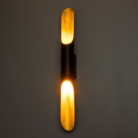 Sconces "bambo" E27 40W Black gold 6x6x60cm-2