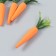 Easter decor "carrots" set 4 pcs 12 cm 2x2x13.5 cm