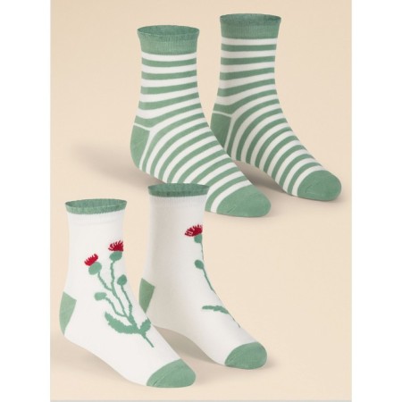 Nosk children, size 18-20, green, milk, 2 pcs