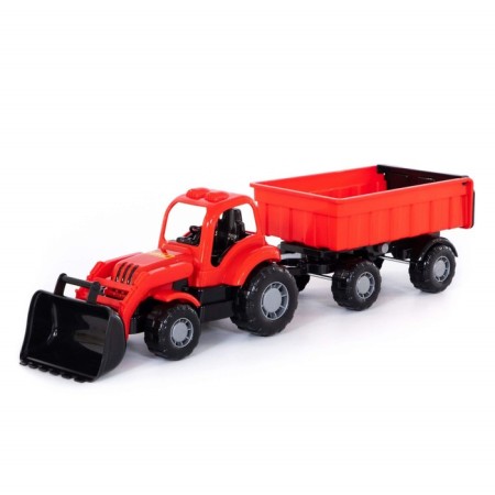 Tractor with trailer No. 1 and bucket "Stropysh", Mix colors-3