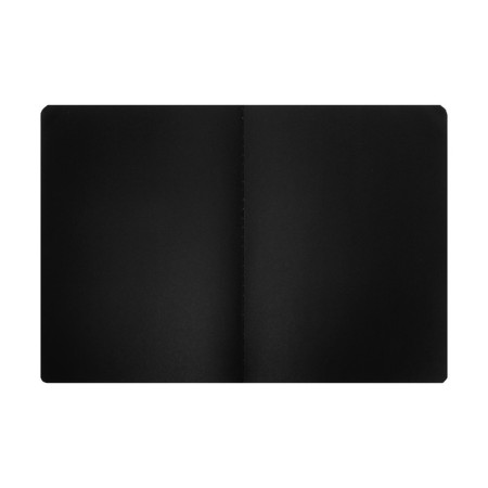 A4 sketchbook, 26 black sheets, "cat on the moon", density 110 gr., Mix-6