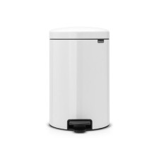 Brabantia Newcon bucket, plastic inner bucket, with a pedal, white color, 20 liters