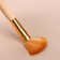 A set of makeup brushes "Ornament", 7 objects, a cover on a button, black/beige color
