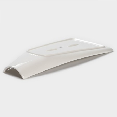 Porcelain dish Magistro "Blanche", 30 × 14 × 4.5 cm, white color-2