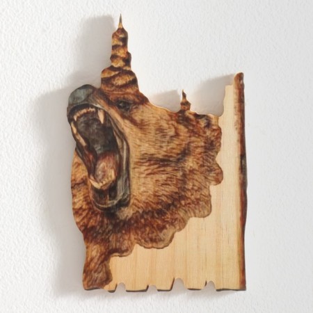 Panel Interior tree "Bear Red" 12x0.7x19 cm-1