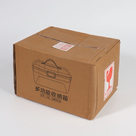 Organizer for storage, with a handle, 2 sections, 27 × 17 × 13.5 cm, white/transparent color-7