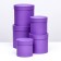 Set of hats 5V1, dark lavender, 23 x 23 - 15 x 15 cm