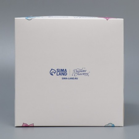 Box for a small cake, confectionery packaging, “Light Easter!”, 15 x 15 x 18 cm-4