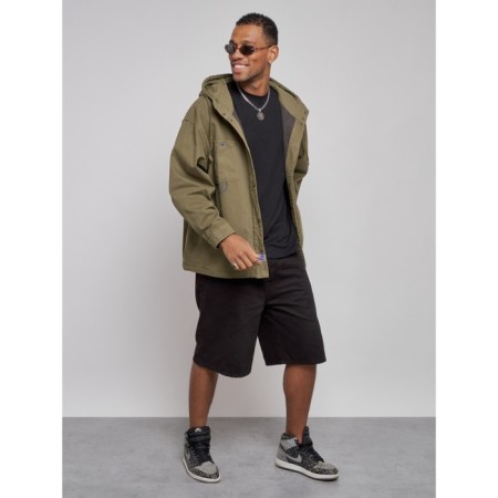 Jeaning jacket men's, size 50, khaki color-9