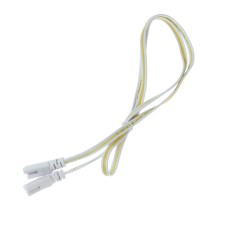 Connective wire for lamps, connector l/n/g, 100 cm, white