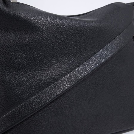 Bag Cross-Bodi with a zipper, black color-3