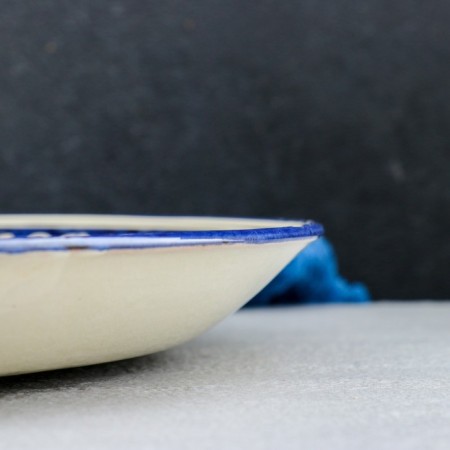 Largan Rishtan ceramics "Flowers", 36 cm, blue-2