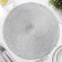 Serving napkin on the Glori Magistro table, d = 38 cm, silver color