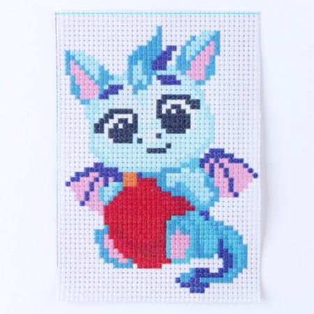 Cross -stitch "Dragon with a ball", 14 x 10 cm-3