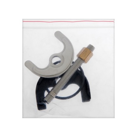 ACCOONA A55300F shell mixer, single -leaf, high spout, brass, black-3