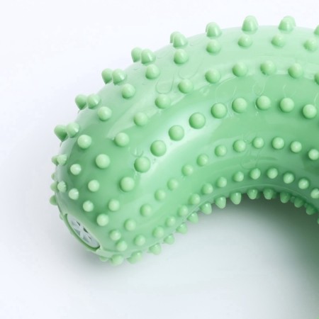 Massage toy for dogs "Shrimp" 9 cm, TPR, mix of flowers-3