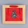New Year's Craft gift package with a New Year tree plastic window, 24 x 20 x 11cm, New Year