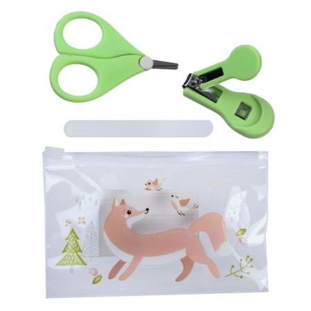 Manicure set for the smallest “fox” (scissors+forceps+saw)-4