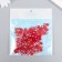 Decor for creativity plastic "Half of beads. Red gamma" 20 g 0.8x0.8 cm