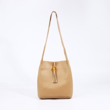 Bag Women's Tout on the valve, beige color