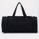 Road bag, 3 parts on zippers, external pocket, long belt, black color
