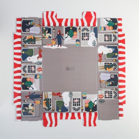 The folding box "Winter City", 31.2 x 25.6 x 16.1 cm, New Year-6