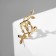 Earring "Kaff" Flora, color gold