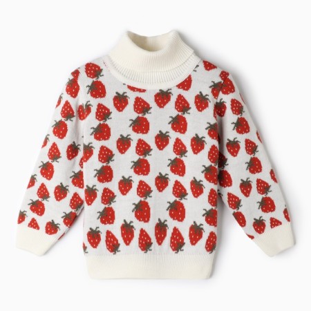 Children's sweater, white color, height 80-86 cm-6
