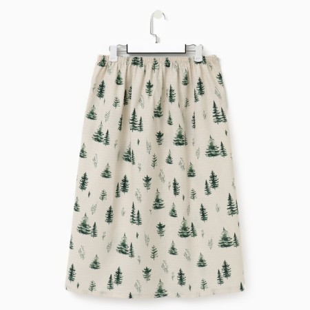 A towel for the bath "Christmas trees" wives. Pareo, 80x144 cm, hl., Vaf. canvas-8