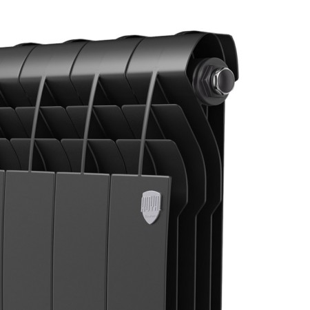 Bimetallic radiator Royal Thermo Biliner New/Noir Sable, 500 x 80 mm, 6 sections, black-3