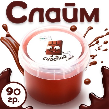 Slime "Glass", Chocolate, 90 g-1