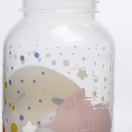A bottle for feeding “Foxes: mothers and babies”, classic throat, 250 ml., 0 months, cylinder, with handles-5