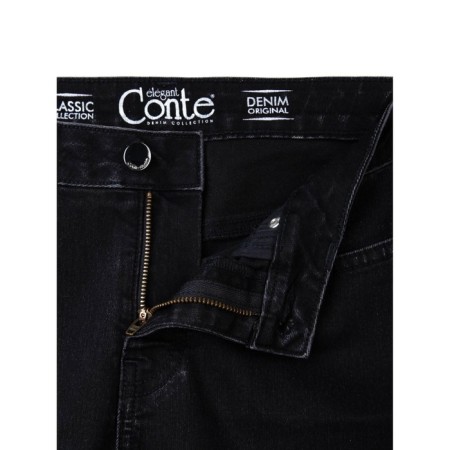 Women's jeans modeling with the effect of the gradient CONTE ELEGANT, size M, Black color-5