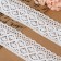 Knitted lace, 50 mm × 10 ± 1 m, white color