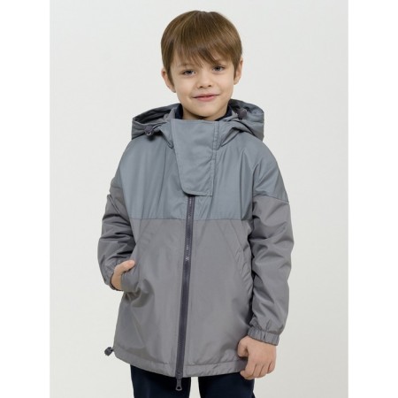 Windbreaker for boys, height 98 cm, gray color-1