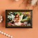 Casket "Angel with a butterfly", black, 6 × 9 cm, lacquer miniature