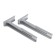 SL-02 bracket, for a microwave oven, adjustable, up to 40 kg, 313-413 mm, metallic, gray