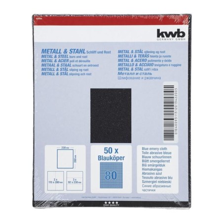 Folder paper KWB, K80, fabric, 230x280 mm, aluminum oxide-1